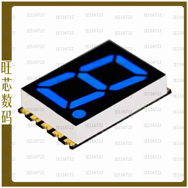 DSM7TA56106T【DISPLAY 7SEG 0.56 SGL BLU 10SMD】