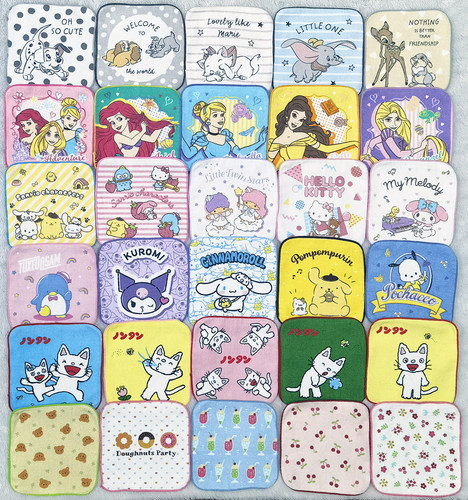 儿童毛巾小方巾卡通小方巾纯棉