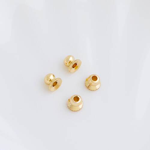 14K包金保色齿轮吊坠贴帽