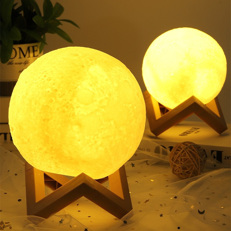 中秋节手绘涂鸦涂色月球灯diy手工空白月亮小夜灯 创意星球灯活动