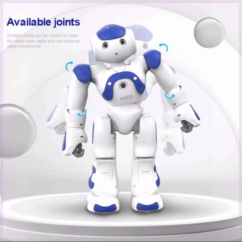 儿童智能语音对话机器人蓝牙app遥控舵机可喷雾编程舞蹈音乐玩具