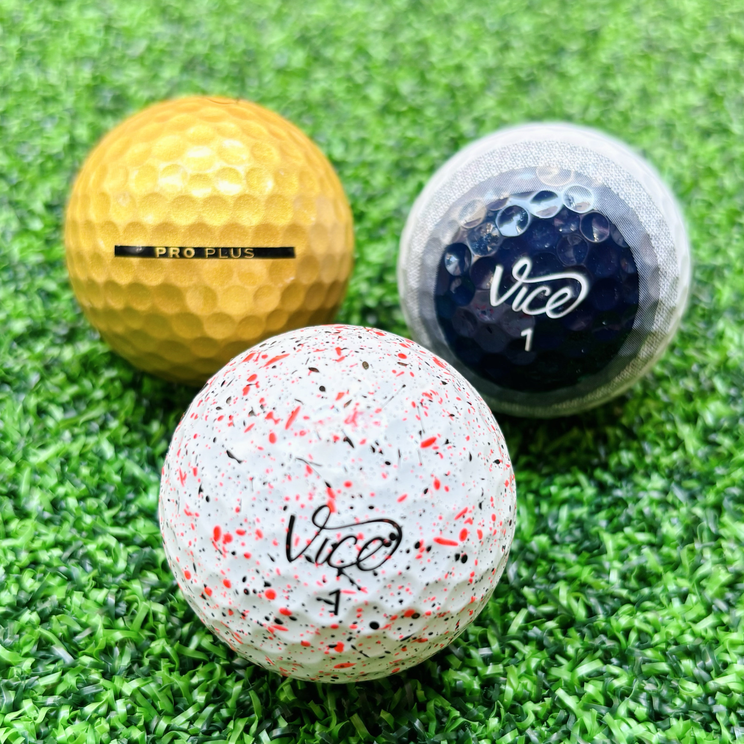 Vice Golf 限量版 Pro Plus 高尔夫球四层专业远距离二手球