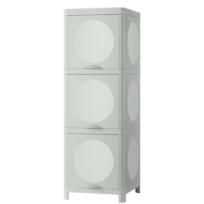 宜家国内代购 伊瓦霍恩储物柜绿色33x34x99厘米新品浴室柜储物柜