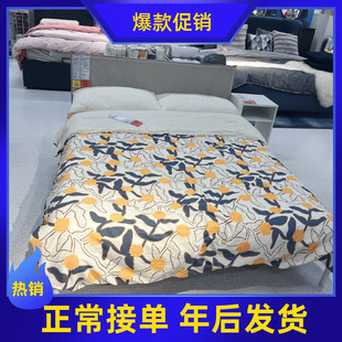 宜家国内代购克勒普斯塔床架白铁艺床现代简约时尚双人床北欧