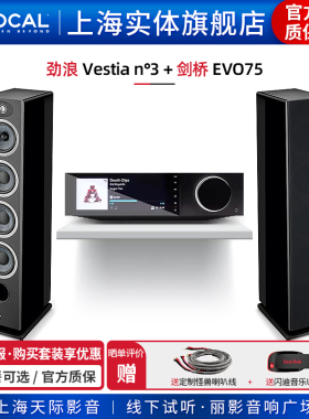 【实体旗舰店】法国劲浪Focal Vestia N3+剑桥EVO75 落地音箱套装