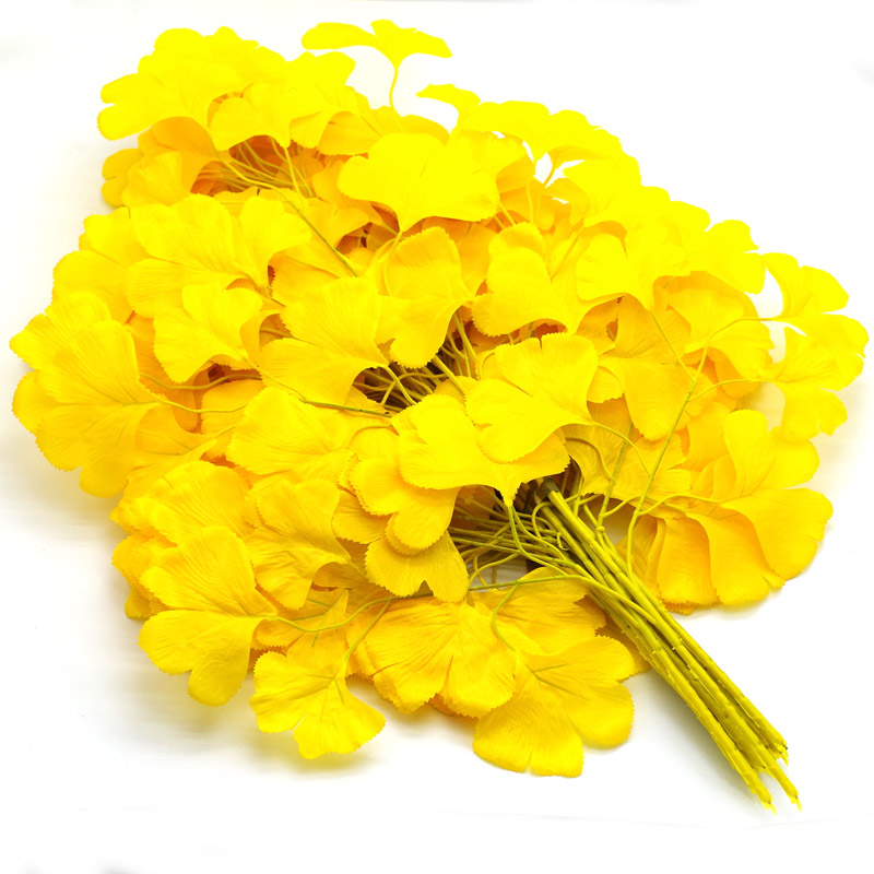 仿真银杏叶红枫榕树塑料花