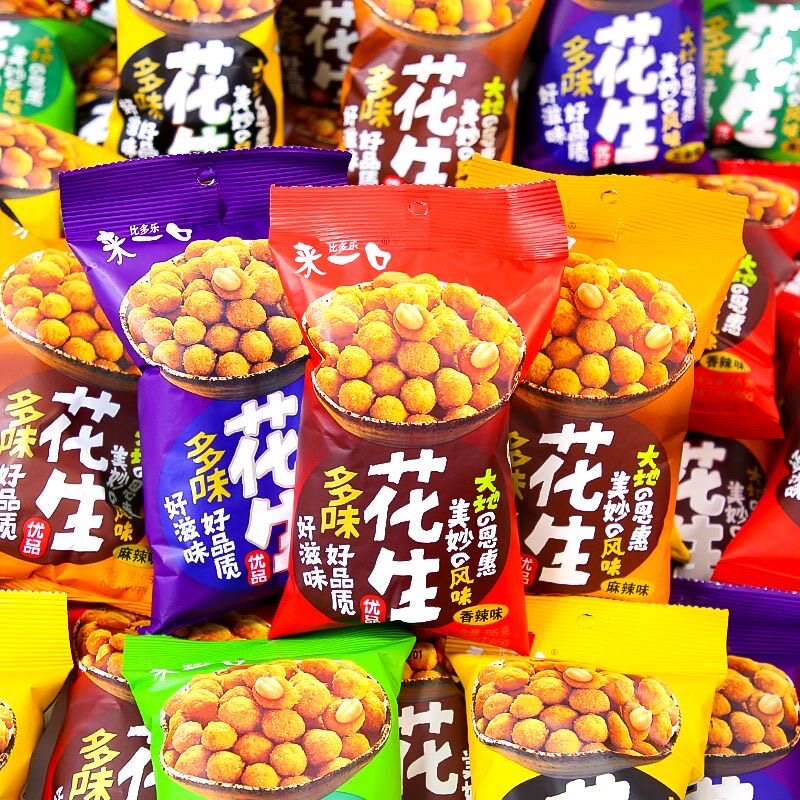 比多乐来一口多味花生五香蟹黄香辣海苔蚕豆香辣青豆点心面下酒菜