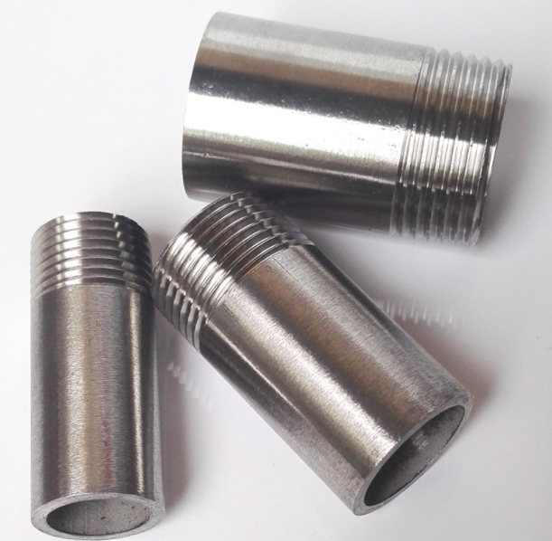 不锈钢单头丝10公分长单边牙100长不锈钢304材质不锈钢长管焊接头