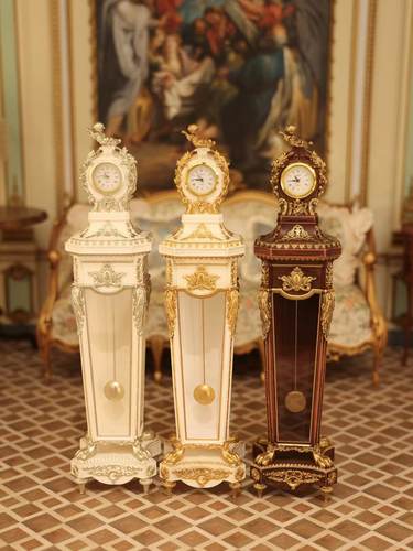 微观臻慕 6分落地钟材料包DIY娃屋家具微缩迷你模型blythe娃用