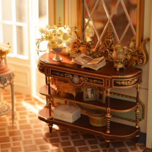 奥古斯特系列6分多层案台材料包DIY手工微缩材料包 榫卯结构