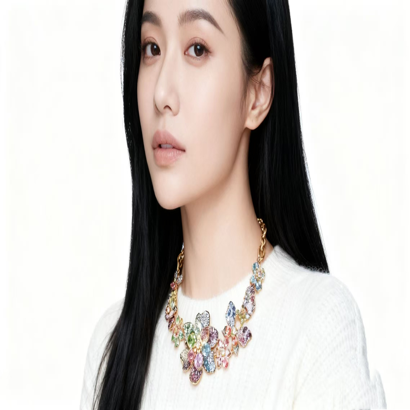 施家Idyllia花朵项链吊坠发发奇同款轻奢2025新款情人节生日礼物