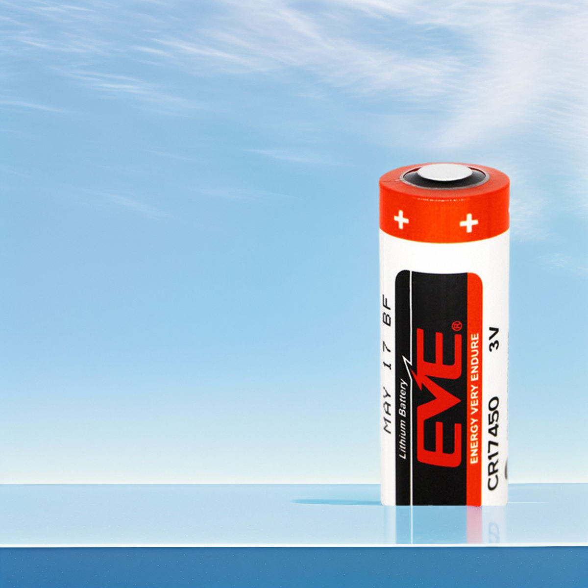 EVE亿纬CR17450锂锰电池水表电表仪表流量计RAM记忆PLC带插头线