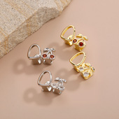 嘻哈牙套 镂空金牙男女日常出街个性 亚马逊TEMU爆款 樱桃红时尚