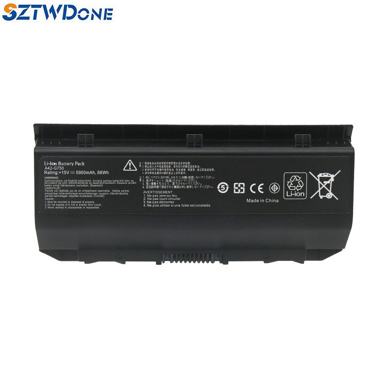 适用ASUS华硕 ROG G750J/JH/JM/JS/JW/JX/JZ A42-G750 笔记本电池