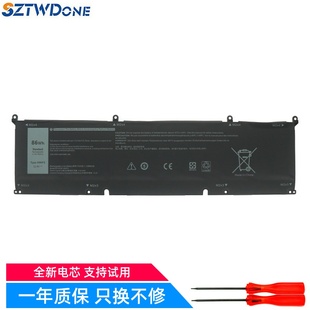 P100F 笔记本电池 XPS P45E P91F P109F 9510 9500 戴尔 适用