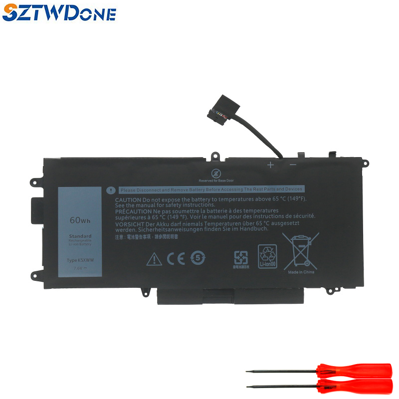 戴尔Latitude 5289 7389 7390 2-in-1 K5XWW 71TG4平板电脑电池-封面