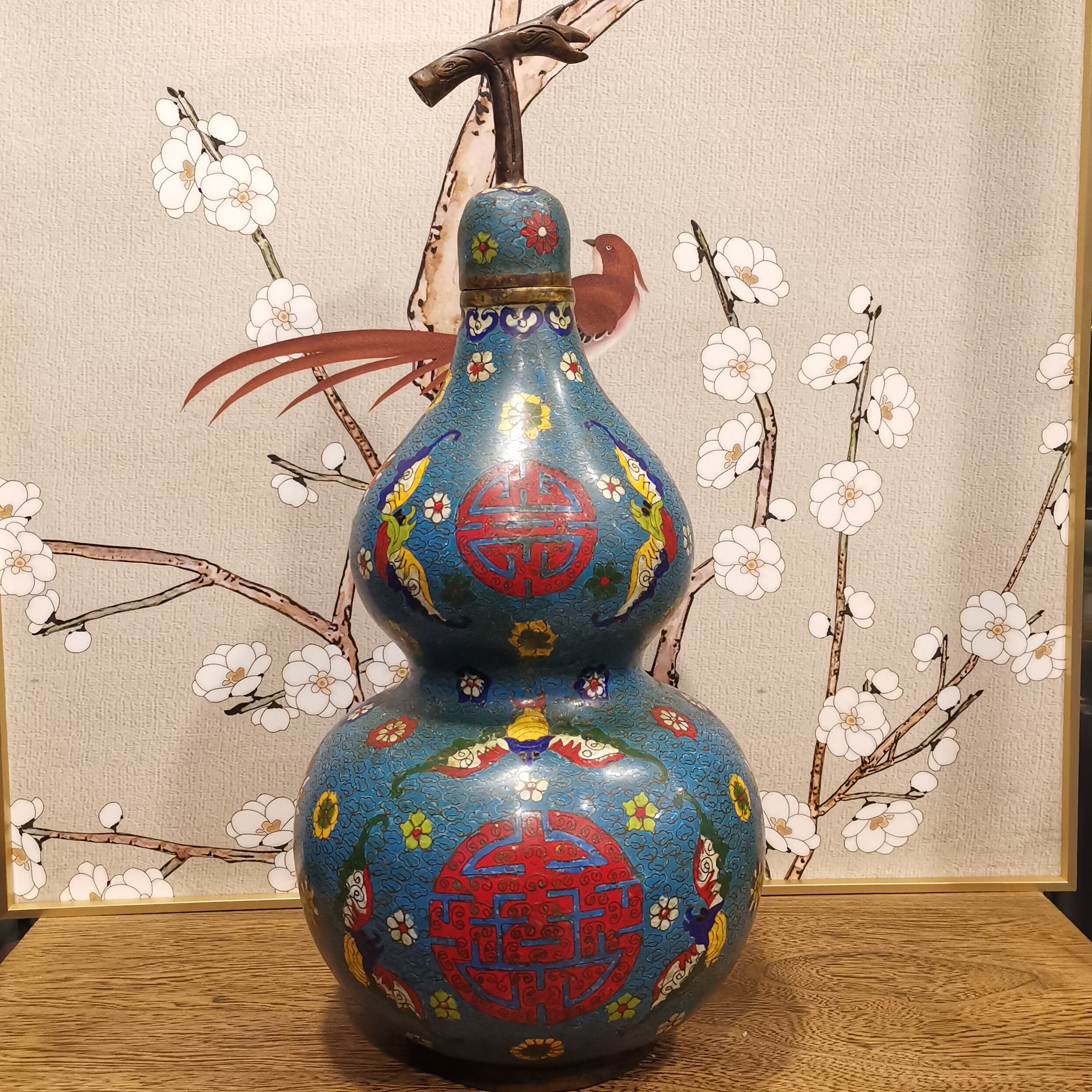 景泰蓝葫芦摆件工艺品铜胎掐丝珐琅彩绘铜葫芦北京礼品送朋友送礼