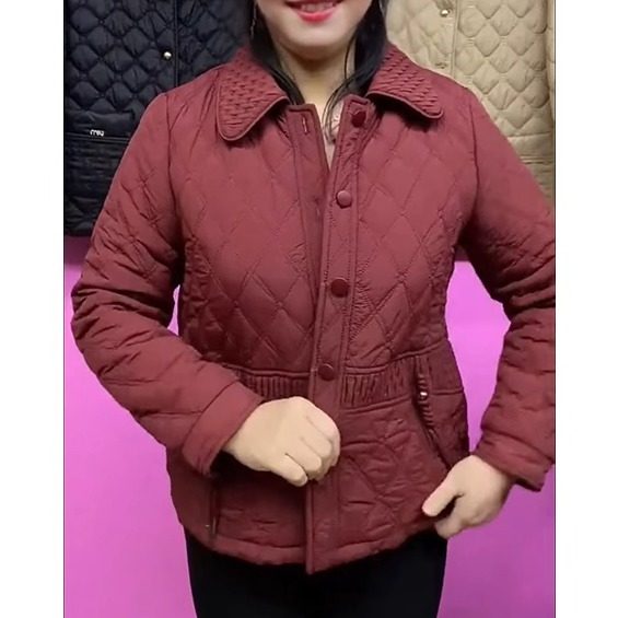 妈妈冬天棉服2024新款棉衣洋气中式保暖中老年短款加厚棉袄外套女