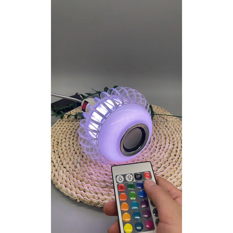 "灯笼蓝牙网红七彩音乐球泡灯智能遥控带音箱rgb幻彩氛围灯头魔球