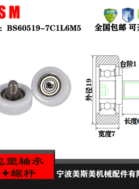 厂家直销美斯美BS60519-7C1L6M5 高承载抗撞击外包美国杜邦轴承