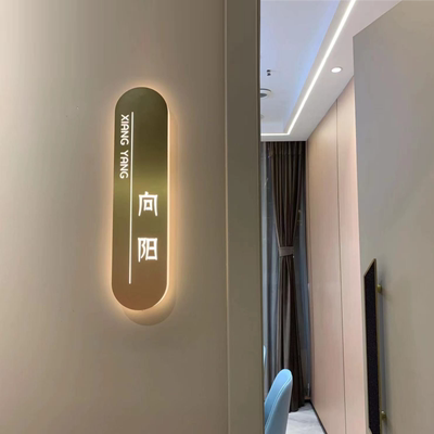 不锈钢发光门牌号定制