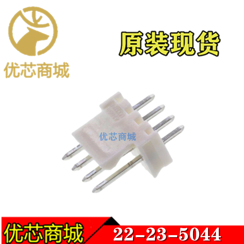MOLEX连接器 22-23-5044 22235044 插座针座4Pin 间距2.54mm 现货