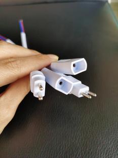 中山厂家生产榻榻米插头加热垫实心针国标2芯0.75平方接头延长线