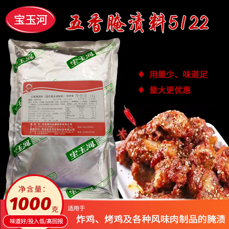 宝玉河五香腌料烧烤调料炸鸡腌渍调味料奥尔良烤翅腌制料1KG包邮