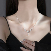 穗穗平安S999纯银锁骨项链女2026新款 轻奢小众高级生日礼物送女友