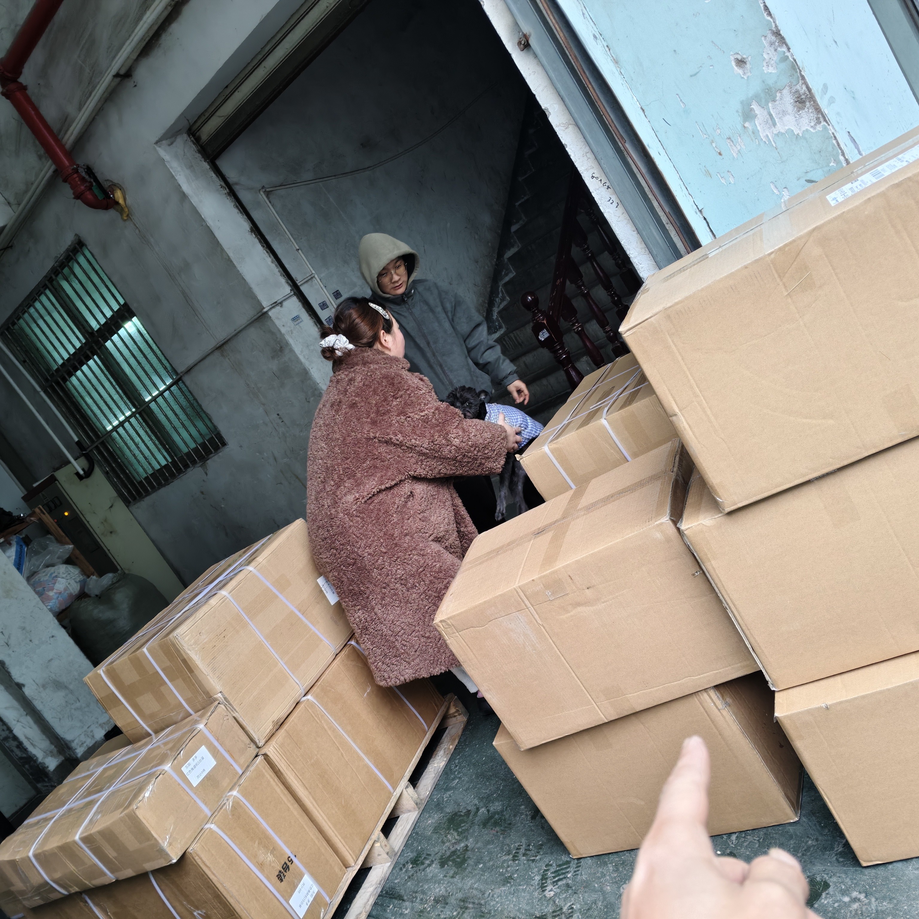 冬季长款大衣男女羊羔毛皮草加棉加厚风衣潮流外套F426 P195