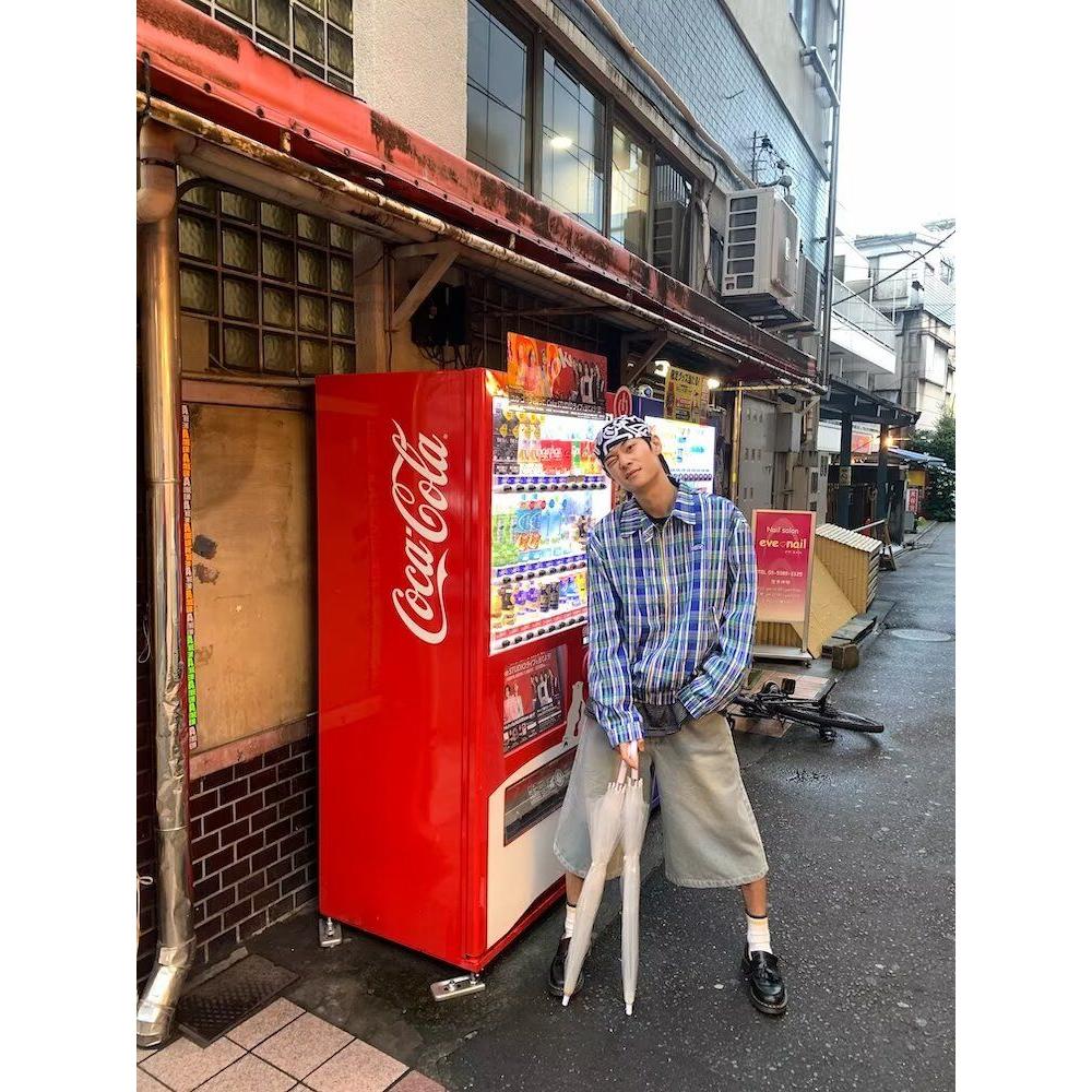 2025春季新款韩版甜辣风套装短款长袖衬衫抹胸背心格子两件套女潮