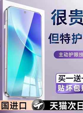 适用vivox300pro钢化膜x300手机膜新款护眼适用vivo超声波防窥膜vivix300p全屏覆盖AR高清360度防窥por保护叉