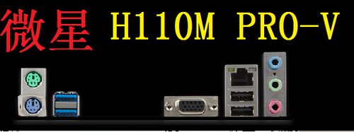 微星H110MPRO-V挡板档片主板