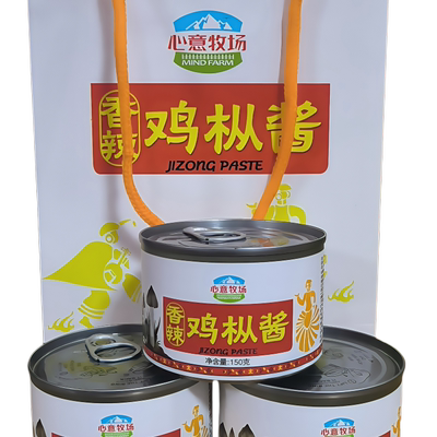 心意牧场正品 香辣鸡枞酱 野生菌酱 菌菇酱 蘑菇酱 即食下饭菜