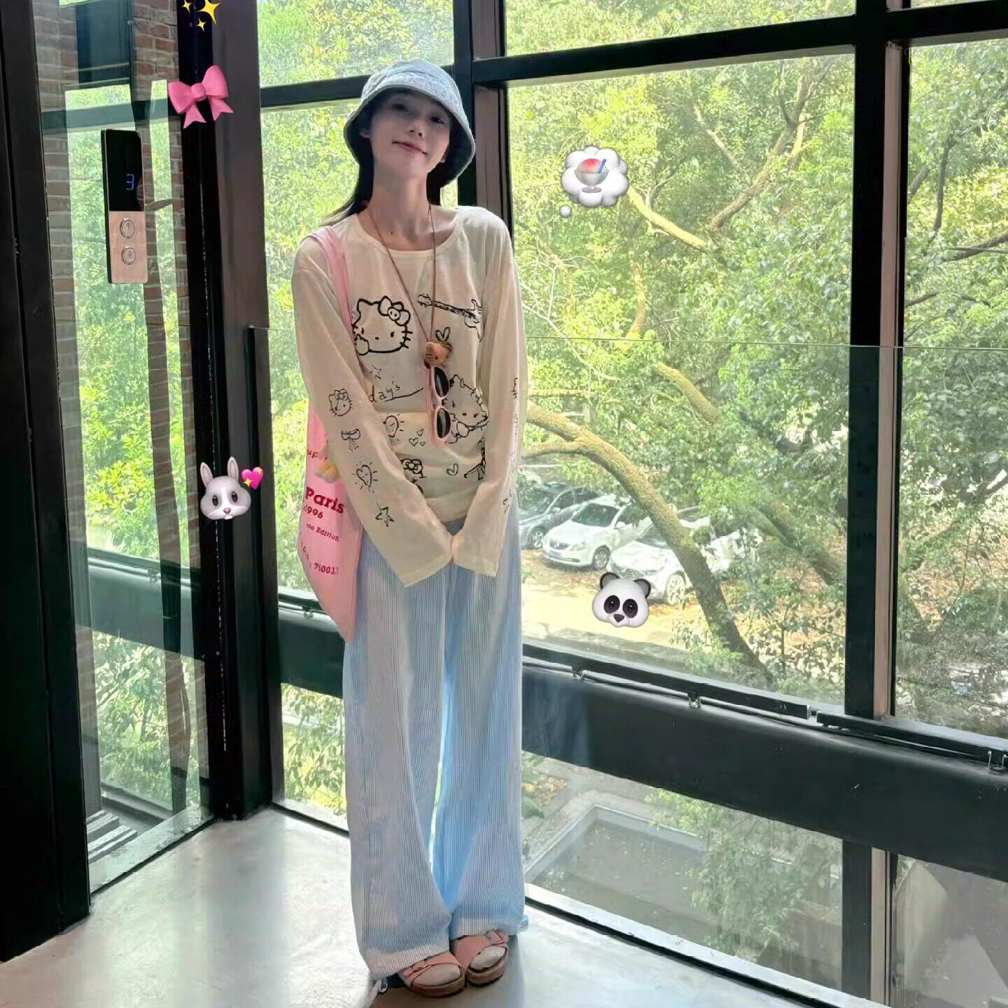 韩系显瘦设计感可爱卡通K