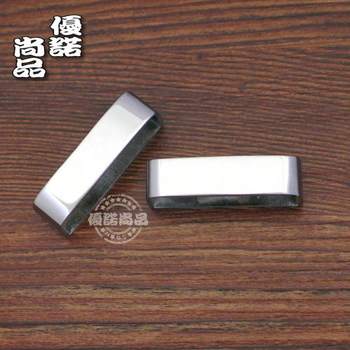 不锈钢材质光面皮带圈环介子植鞣牛皮手工男士休闲皮带配件配饰