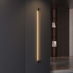 长条壁灯客厅背景墙灯沙发电视墙线性装饰格栅灯2025年极简灯具