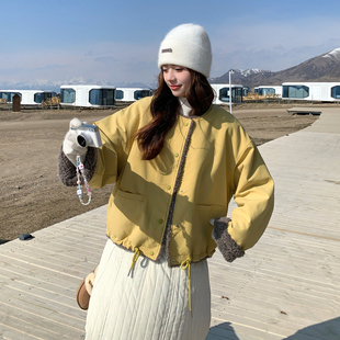 短款 P175 加厚外套棉衣女冬季 休闲宽松2D045 K268 新款 韩版