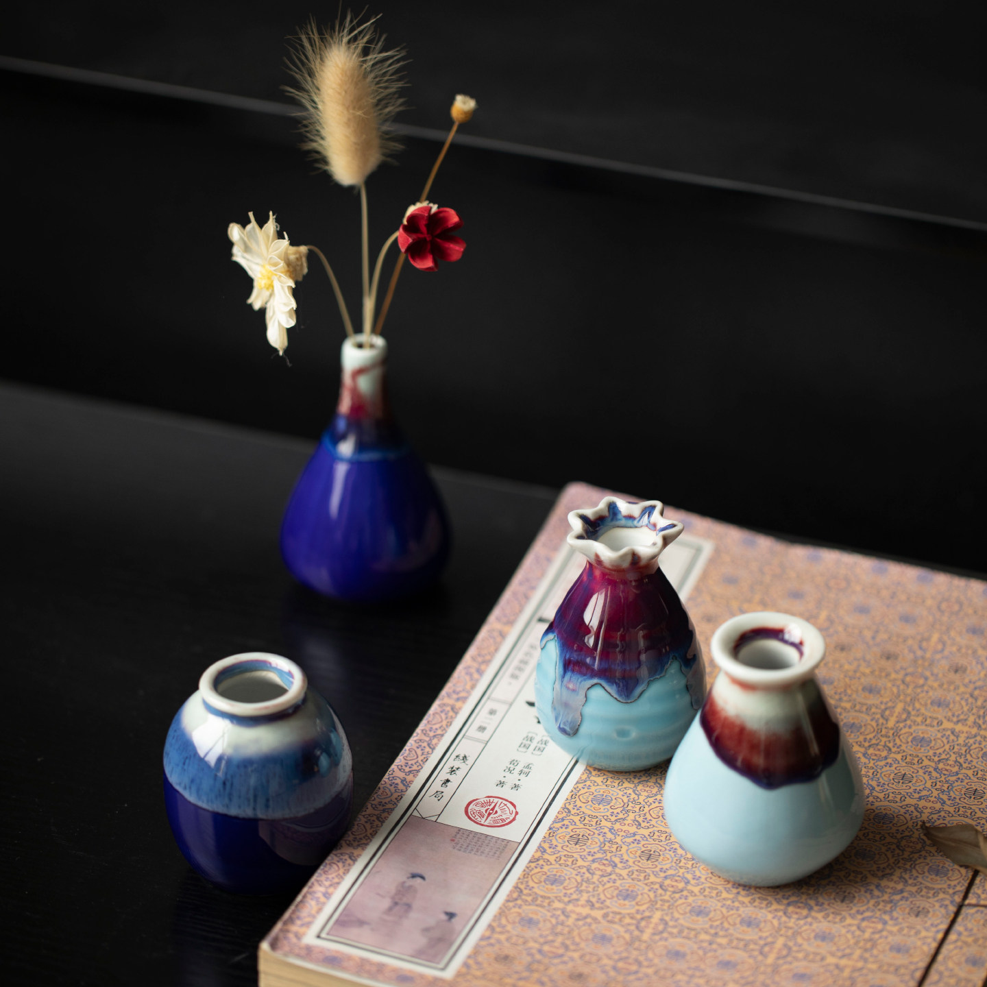 陶迷你陶瓷花瓶日式陶瓷花器茶桌花瓶粗陶禅意中式铜钱草家居摆件,家居饰品,花瓶,淘宝优惠券,粉丝福利购,淘宝优惠卷