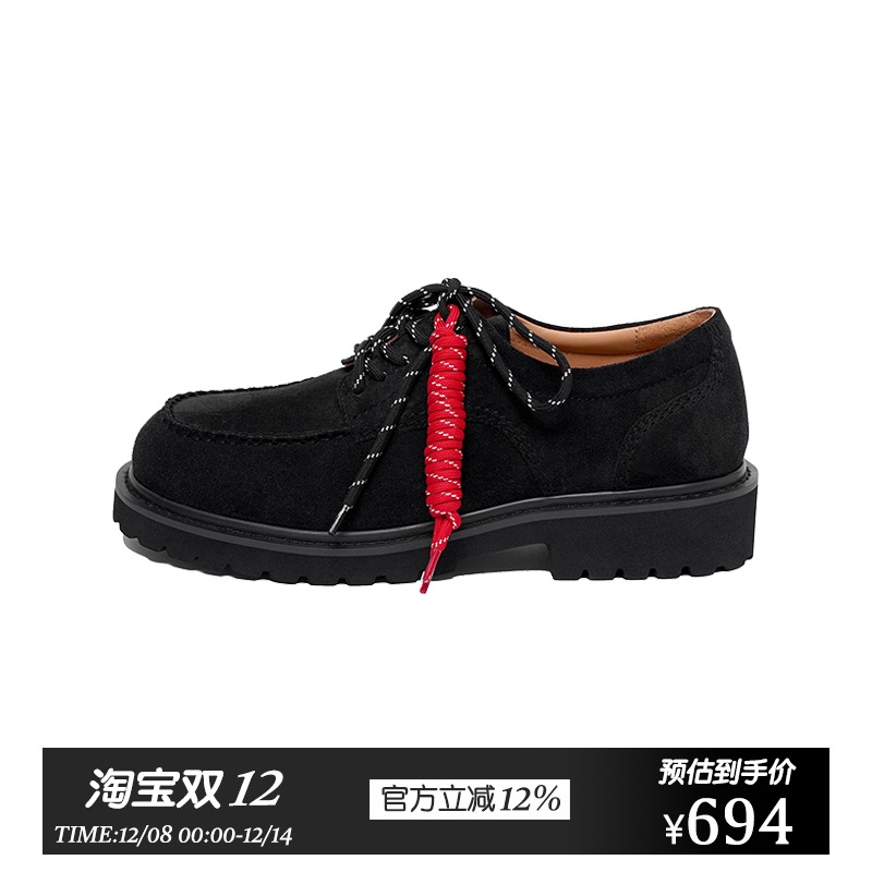 原创休闲牛皮运动德比鞋