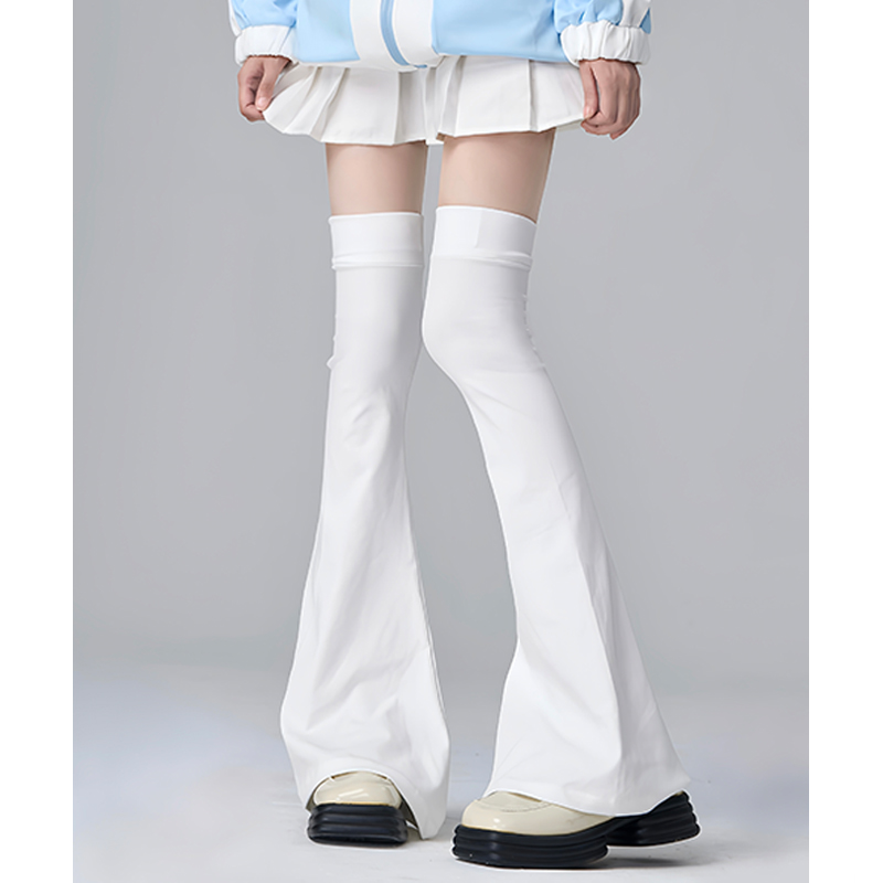 亚文化纯色过膝挂膝盖腿套