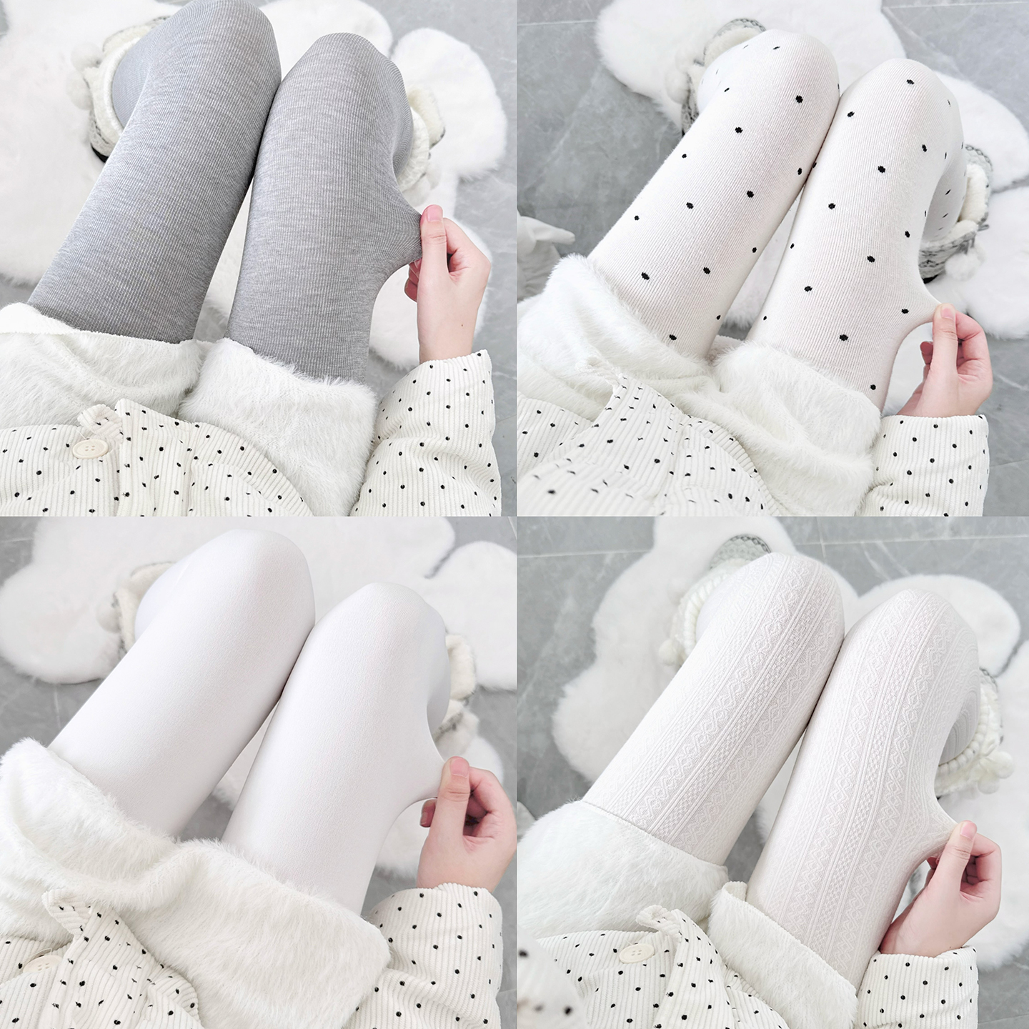 秋冬加绒加厚打底裤jk日系Lolita