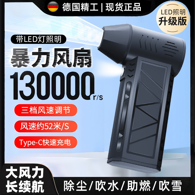 diy暴力风扇网红吹风机高速无刷