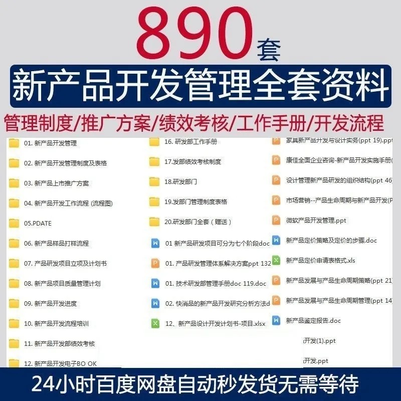 新产品开发管理Excel表格研发部门word制度研发创新流程图计划书