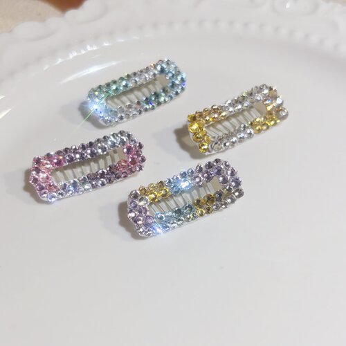 彩虹狗狗BB夹发卡闪亮
