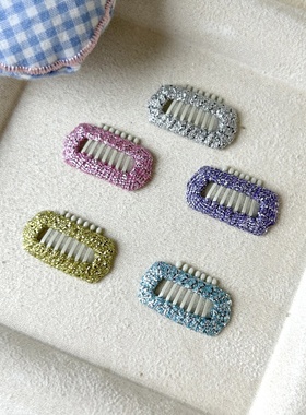 闪闪亮丝宠物发夹bb夹不锈钢发卡宠物碎毛夹狗狗夹子BB夹约克夏