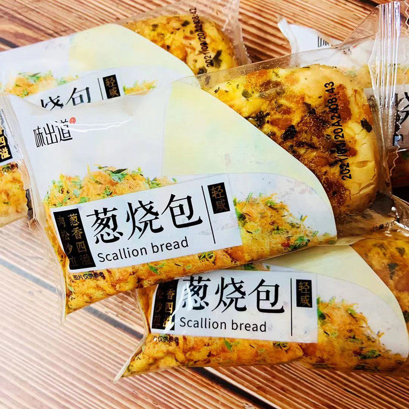味出道葱烧包轻咸香葱味肉松咸沙拉粗粮面包吐司夹心糕点早餐茶点