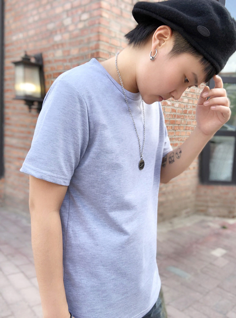 T时代束胸纯棉短袖纯色打底LESTT塑身衣透气吸汗外穿加厚面料束胸