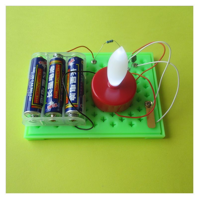 儿童礼物益智小学科学实验玩具DIY科技小制作材料 自制电子蜡烛