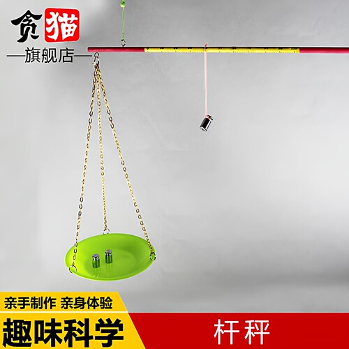 自制杆秤杠杆天平小学生科学制作